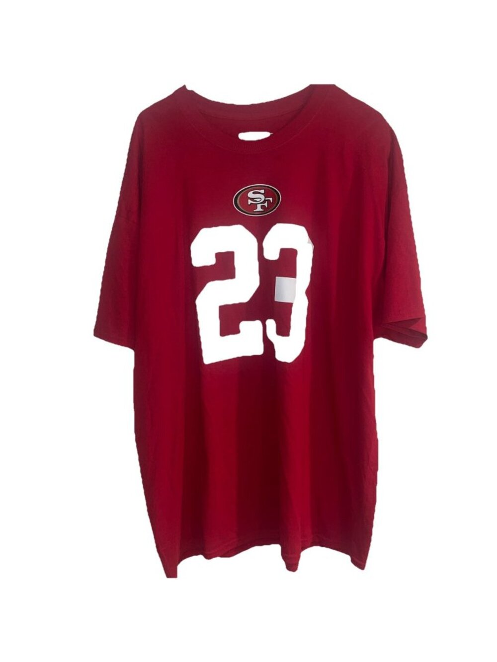 Christian McCaffrey #23 San Francisco 49ers Name Number  Player Mens Sz 2XL  Tee